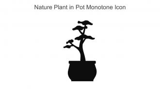 Nature Plant In Pot Monotone Icon In Powerpoint Pptx Png And Editable Eps Format