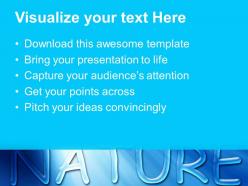 Nature reserves powerpoint templates blue water drops beauty editable ppt themes