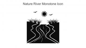 Nature River Monotone Icon In Powerpoint Pptx Png And Editable Eps Format