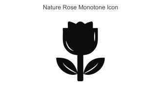 Nature Rose Monotone Icon In Powerpoint Pptx Png And Editable Eps Format