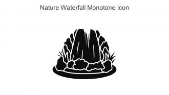 Nature Waterfall Monotone Icon In Powerpoint Pptx Png And Editable Eps Format