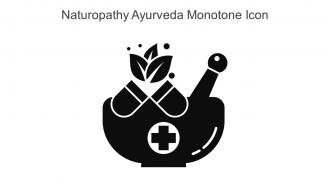 Naturopathy Ayurveda Monotone Icon In Powerpoint Pptx Png And Editable Eps Format