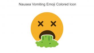 Nausea Vomiting Emoji Colored Icon In Powerpoint Pptx Png And Editable Eps Format