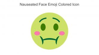 Nauseated Face Emoji Colored Icon In Powerpoint Pptx Png And Editable Eps Format