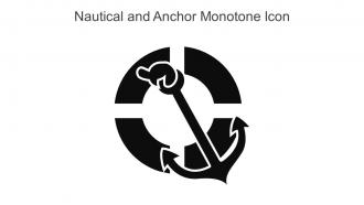 Nautical And Anchor Monotone Icon In Powerpoint Pptx Png And Editable Eps Format