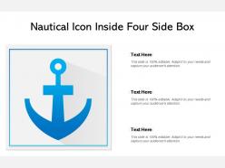 Nautical icon inside four side box