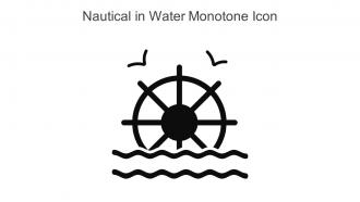 Nautical In Water Monotone Icon In Powerpoint Pptx Png And Editable Eps Format