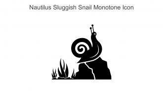 Nautilus Sluggish Snail Monotone Icon In Powerpoint Pptx Png And Editable Eps Format