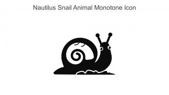 Nautilus Snail Animal Monotone Icon In Powerpoint Pptx Png And Editable Eps Format