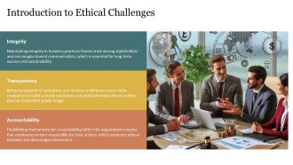 Navigating Ethical Challenges In Business PPT Information AT Visual Unique