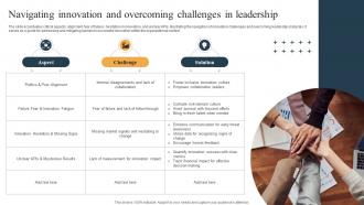 Navigating Innovation And Overcoming Challenges In Leadership