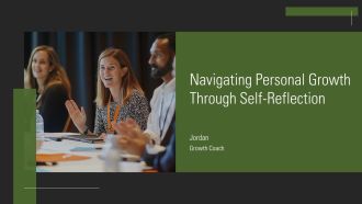 Navigating Personal Growth Through Self Reflection PPT Template AT