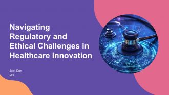 Navigating Regulatory And Ethical Challenges In Healthcare Innovation PPT Outline ACP