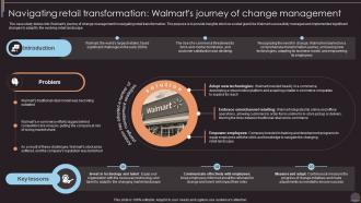 Navigating Retail Transformation Walmarts Journey Comprehensive Change Management Training
