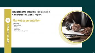 Navigating The Industrial IoT Market A Comprehensive Global Report Complete Deck Downloadable Adaptable