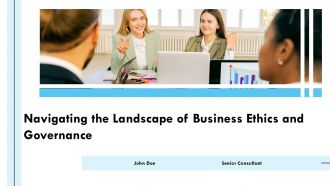 Navigating The Landscape Of Business Ethics And Governance PPT Sample ACP