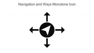 Navigation And Ways Monotone Icon In Powerpoint Pptx Png And Editable Eps Format