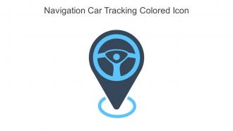 Navigation Car Tracking Colored Icon In Powerpoint Pptx Png And Editable Eps Format