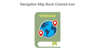 Navigation Map Book Colored Icon In Powerpoint Pptx Png And Editable Eps Format