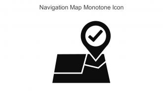 Navigation Map Monotone Icon In Powerpoint Pptx Png And Editable Eps Format