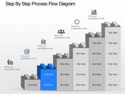 Nd step by step process flow diagram powerpoint template