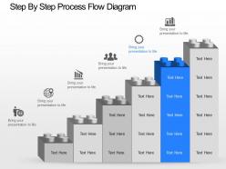 Nd step by step process flow diagram powerpoint template