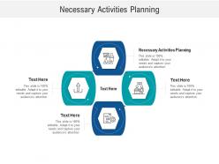 Necessary activities planning ppt powerpoint presentation professional graphics cpb