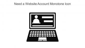 Need A Website Account Monotone Icon In Powerpoint Pptx Png And Editable Eps Format