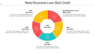 Need Business Loan Bad Credit Ppt Powerpoint Presentation Gallery Designs Cpb