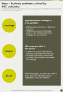 Need Business Problems Solved By ABC Brand Playbook One Pager Sample Example Document