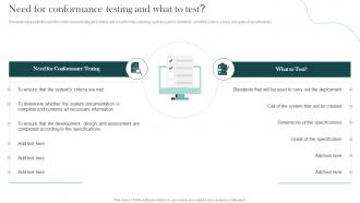 Need For Conformance Testing And What To Test Compliance Testing