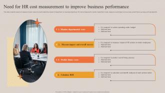 Need For HR Cost Measurement To Improve Business Performance