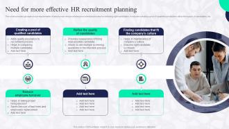 Need For More Effective HR Recruitment Planning Boosting Employee Productivity Through HR