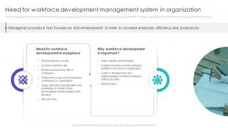 Need For Workforce Development Management System In Organization Ppt Show Design Inspiration