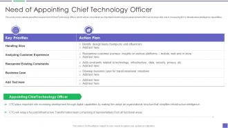 Need Of Appointing Chief Technology Officer Building Business Analytics Architecture