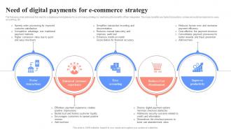 Need Of Digital Payments For E Commerce Unlocking Digital Wallets All You Need Fin SS