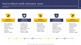 Need Of Efficient Health Information System Integrating Health Information System