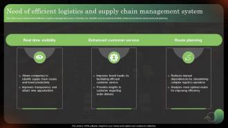 Need Of Efficient Logistics And Supply Chain Management Logistics Strategy To Improve Supply Chain
