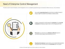Need of enterprise control management to light ppt powerpoint presentation ideas