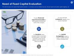 Need of fixed capital evaluation calculate ppt powerpoint presentation professional ideas
