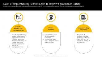 Need Of Implementing Technologies To Improve Production Safety Enabling Smart Production DT SS