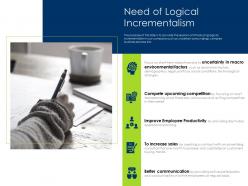 Need of logical incrementalism compete upcoming ppt powerpoint presentation ideas backgrounds