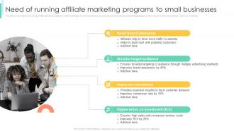 Need Of Running Affiliate Marketing Programs To Affiliate Marketing To Increase Conversion Rates