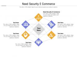 Need security e commerce ppt powerpoint presentation outline templates cpb