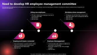 Need To Develop Hr Employee Management Committee