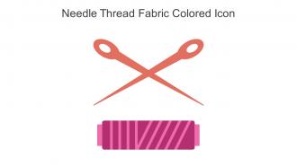 Needle Thread Fabric Colored Icon In Powerpoint Pptx Png And Editable Eps Format
