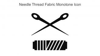 Needle Thread Fabric Monotone Icon In Powerpoint Pptx Png And Editable Eps Format