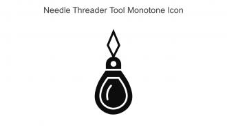 Needle Threader Tool Monotone Icon In Powerpoint Pptx Png And Editable Eps Format