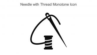 Needle With Thread Monotone Icon In Powerpoint Pptx Png And Editable Eps Format