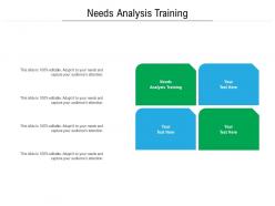 Needs analysis training ppt powerpoint presentation infographics slideshow cpb